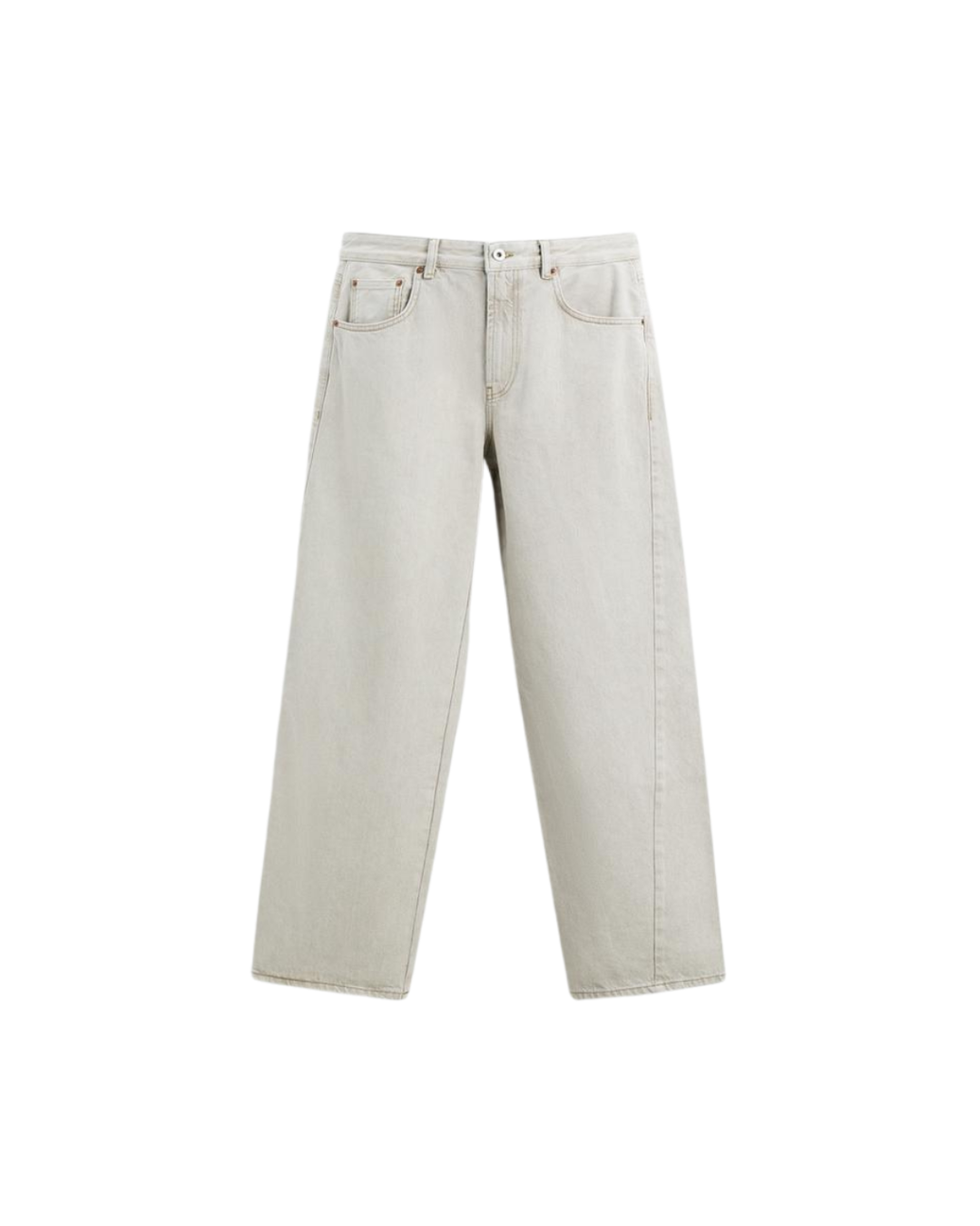 ZA_RA BAGGY FIT JEANS WITH ASYMMETRICAL SEAMS