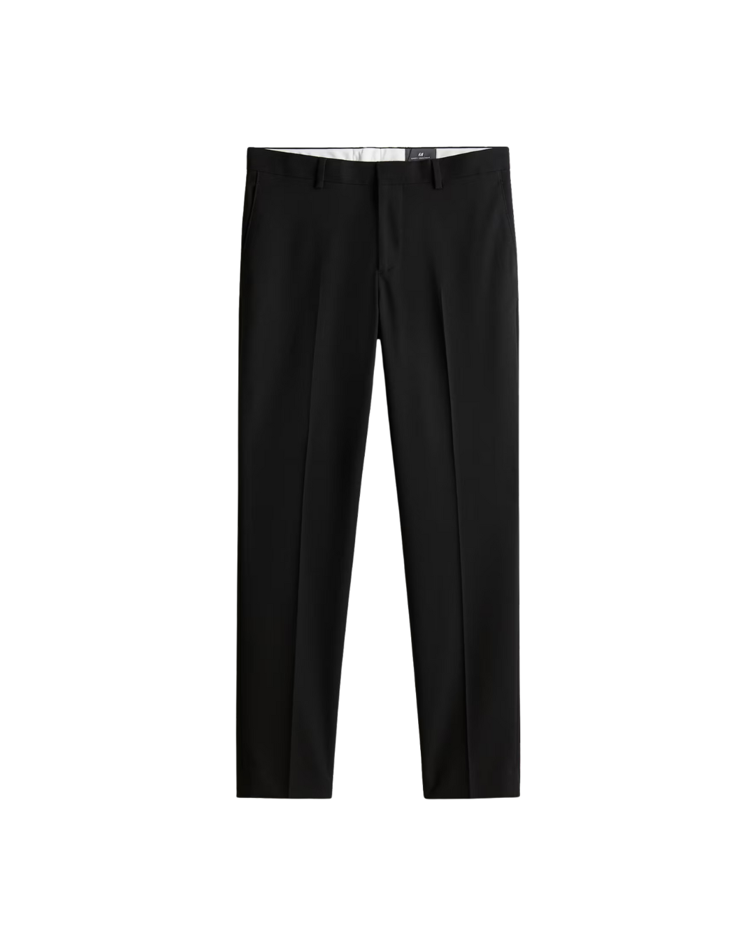 H_&M Black Slim Fit Suit trousers