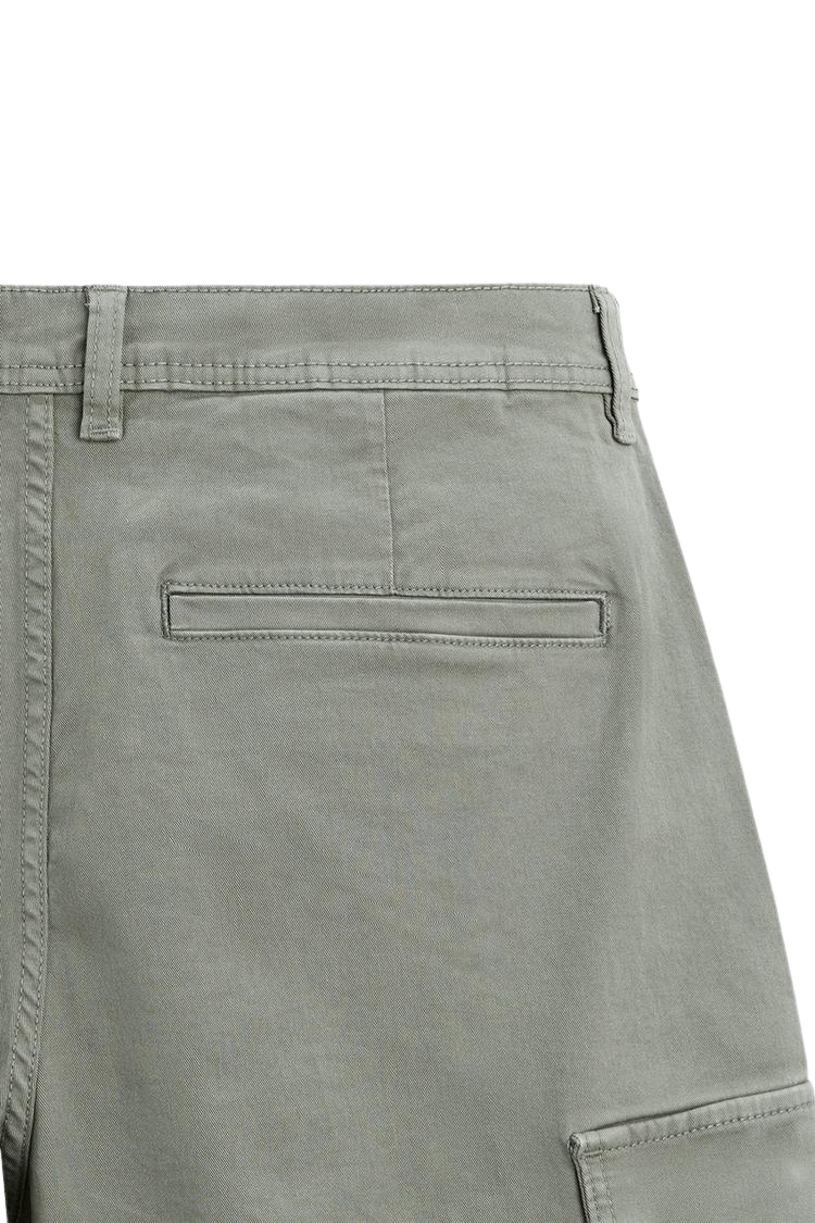 ZA_RA OLIVE GREEN CARGO TROUSERS