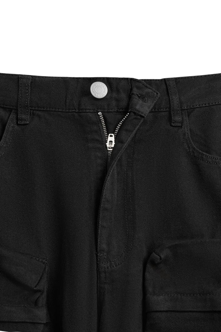 ZA_RA CARGO POCKET DENIM TROUSERS