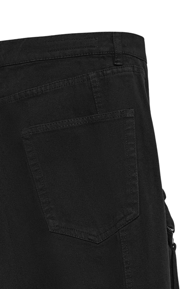 ZA_RA CARGO POCKET DENIM TROUSERS