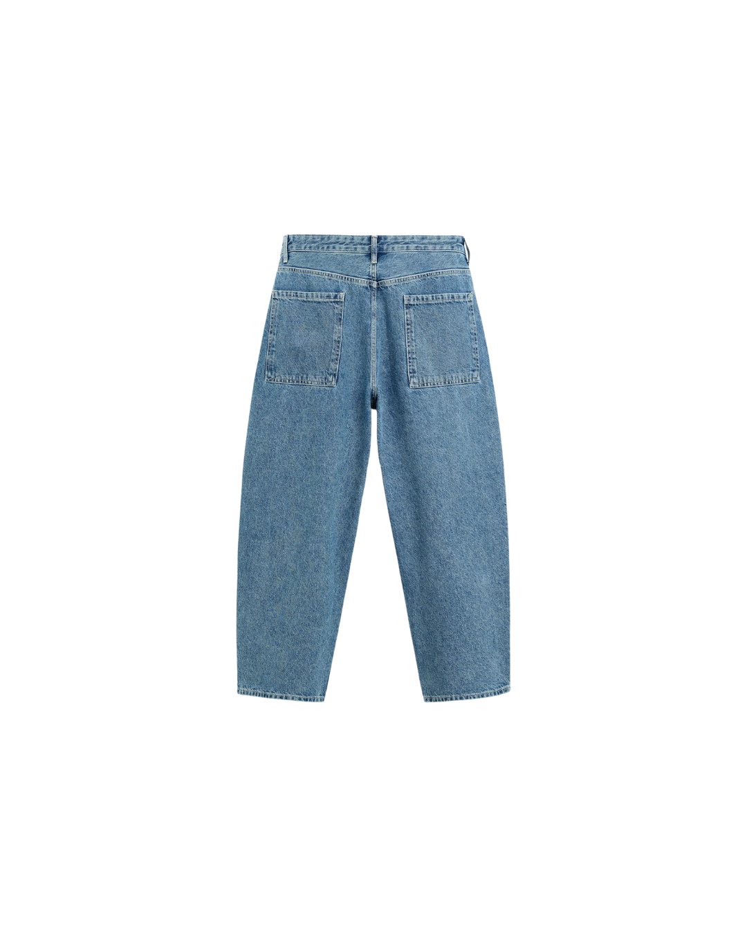 ZA_RA Mid-Blue WIDE-LEG JEANS
