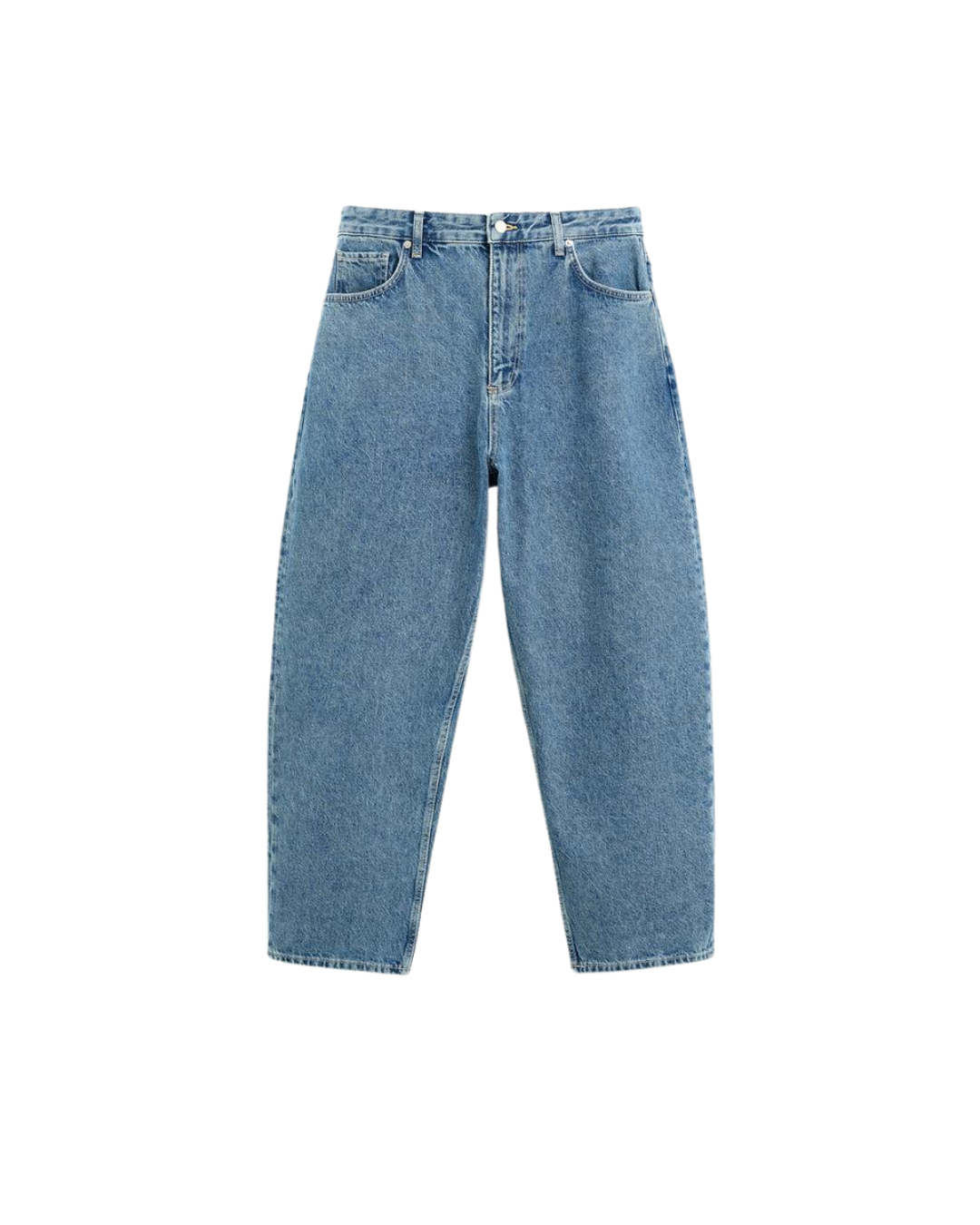 ZA_RA Mid-Blue WIDE-LEG JEANS